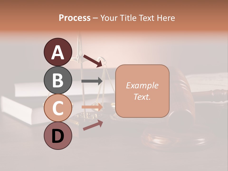 Tribunal Judgment Symbol PowerPoint Template