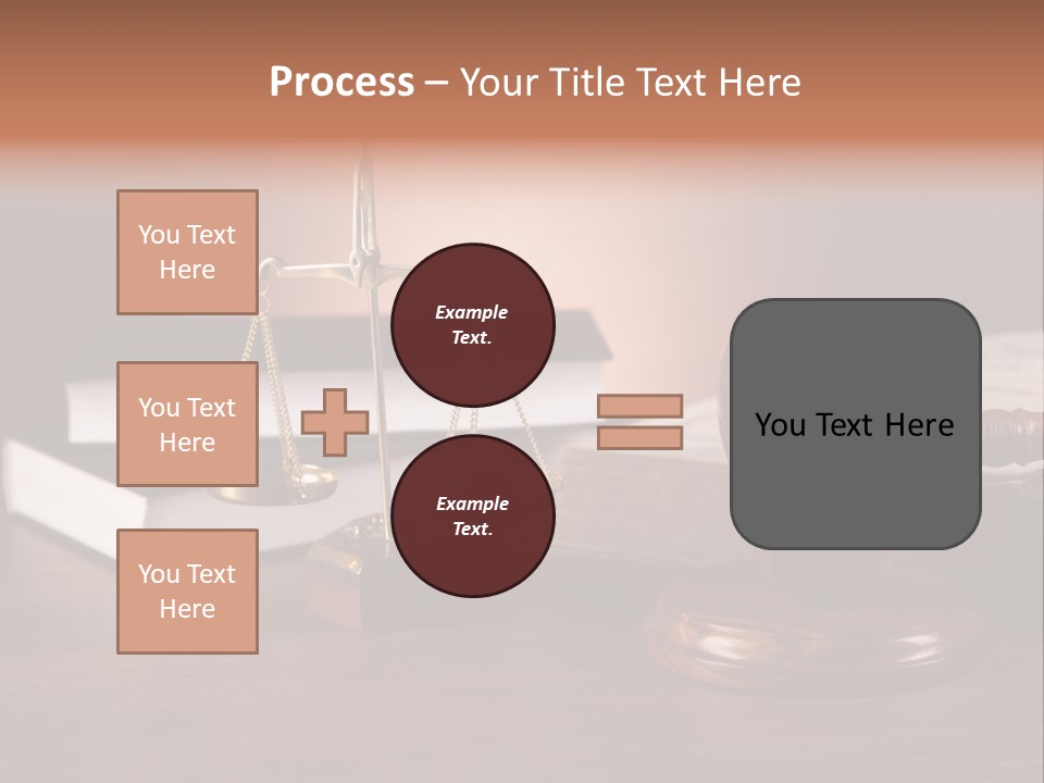 Tribunal Judgment Symbol PowerPoint Template