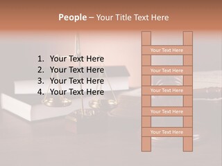 Tribunal Judgment Symbol PowerPoint Template
