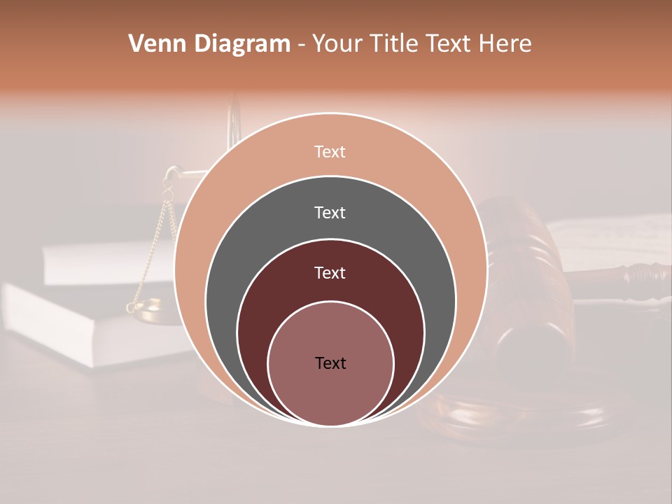 Tribunal Judgment Symbol PowerPoint Template