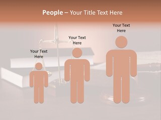 Tribunal Judgment Symbol PowerPoint Template