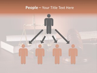 Tribunal Judgment Symbol PowerPoint Template