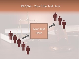 Tribunal Judgment Symbol PowerPoint Template