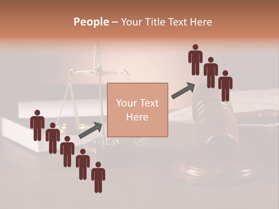 Tribunal Judgment Symbol PowerPoint Template