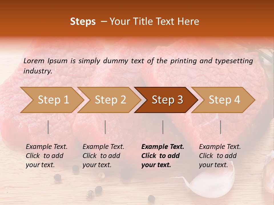 Steak Beefsteak Beef PowerPoint Template