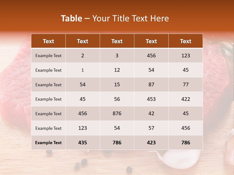 Steak Beefsteak Beef PowerPoint Template