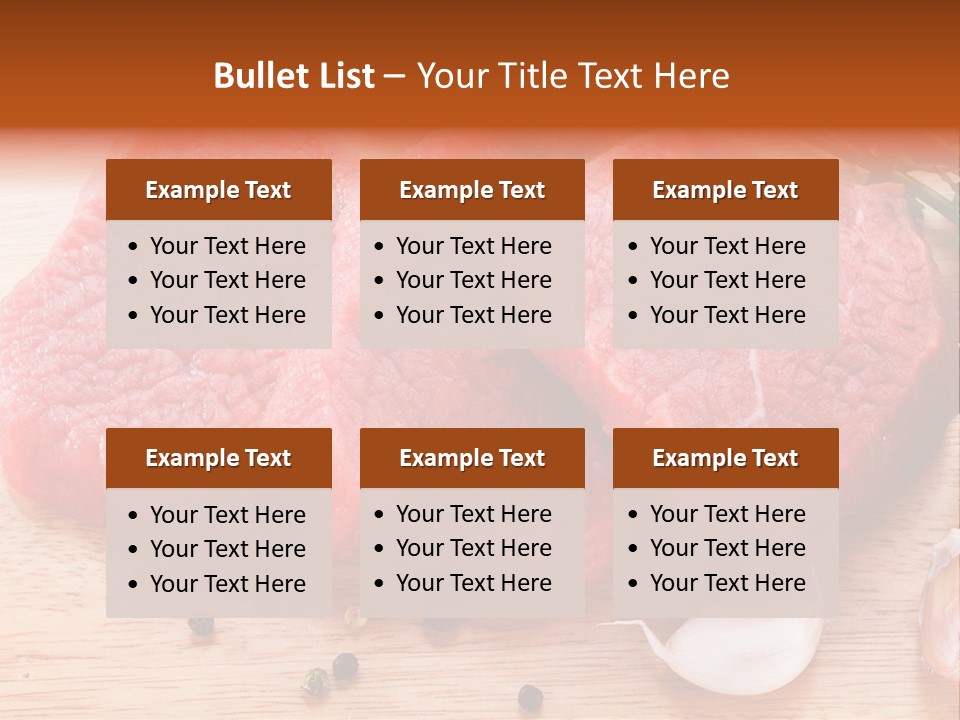 Steak Beefsteak Beef PowerPoint Template