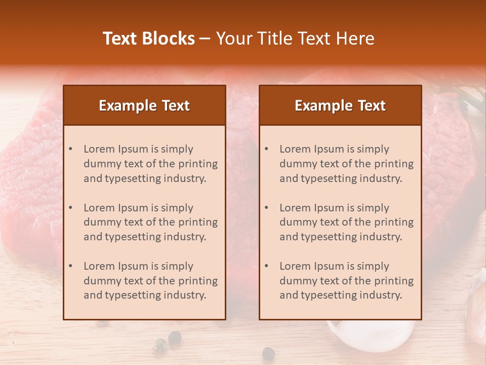 Steak Beefsteak Beef PowerPoint Template