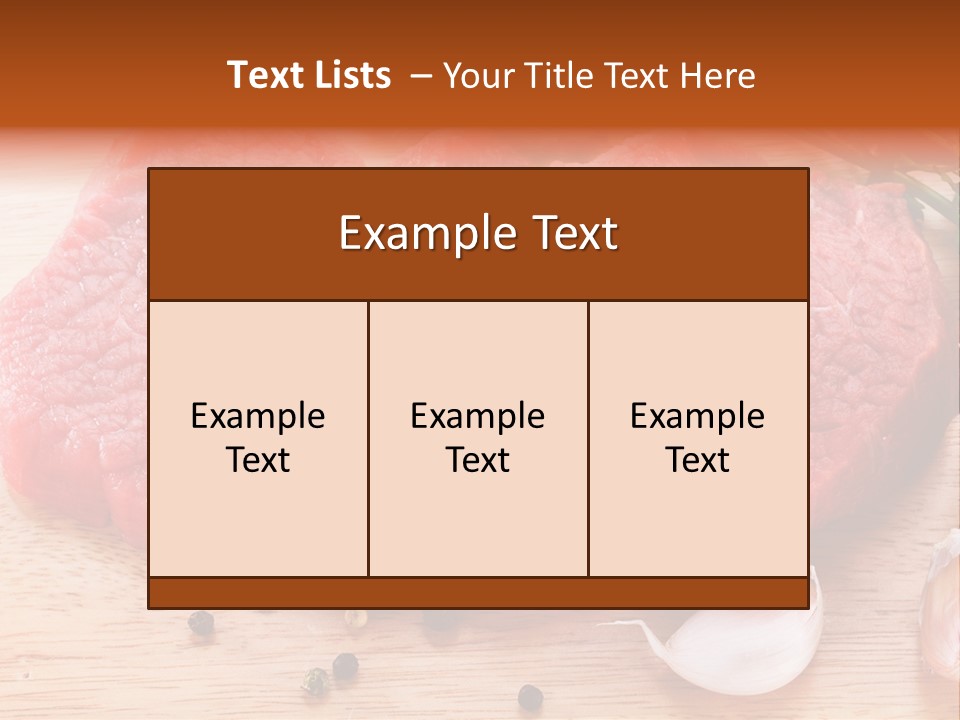 Steak Beefsteak Beef PowerPoint Template