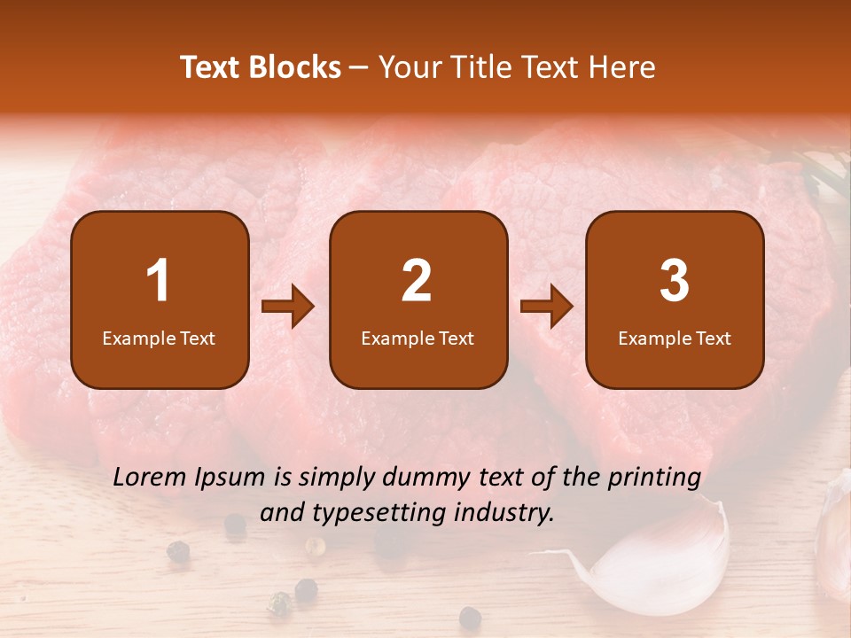 Steak Beefsteak Beef PowerPoint Template