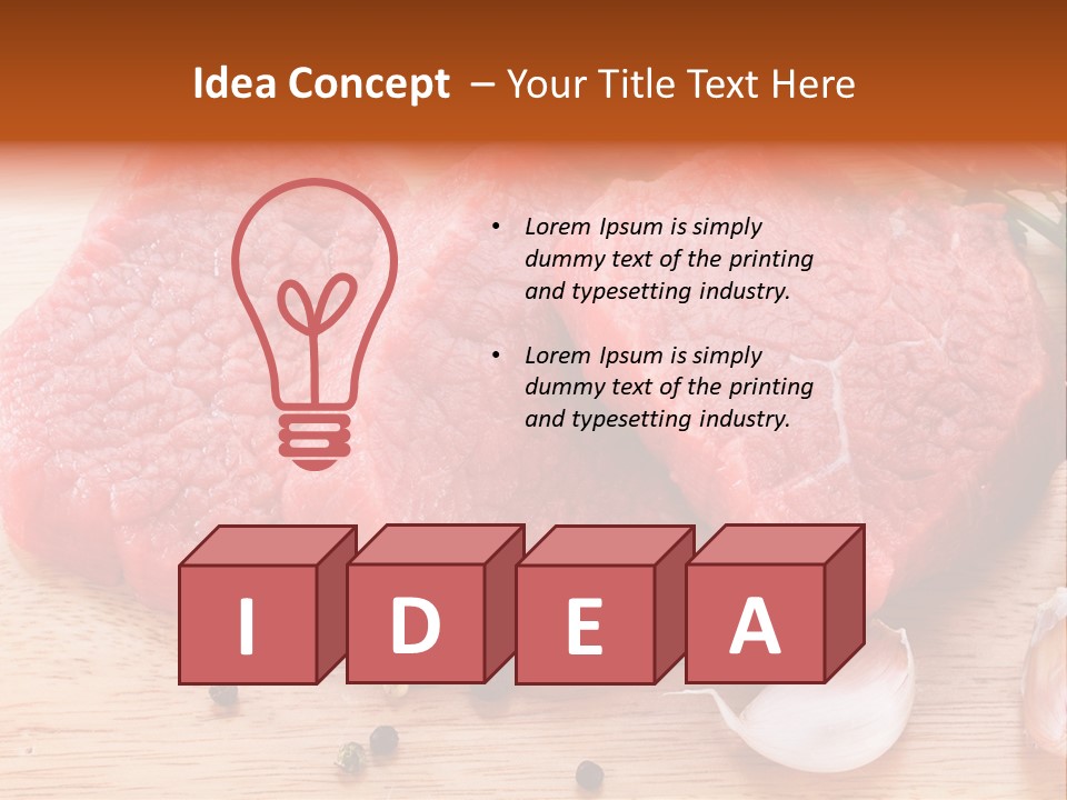 Steak Beefsteak Beef PowerPoint Template