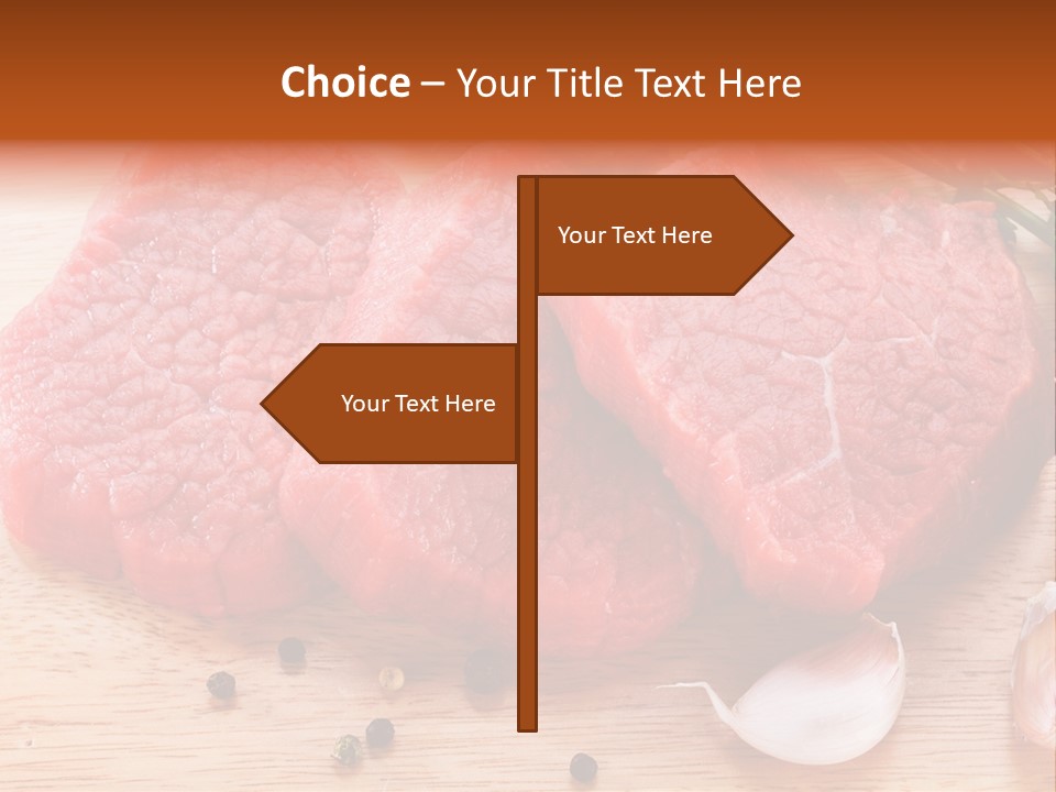Steak Beefsteak Beef PowerPoint Template