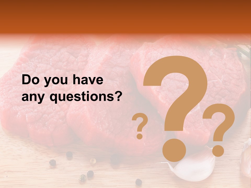 Steak Beefsteak Beef PowerPoint Template
