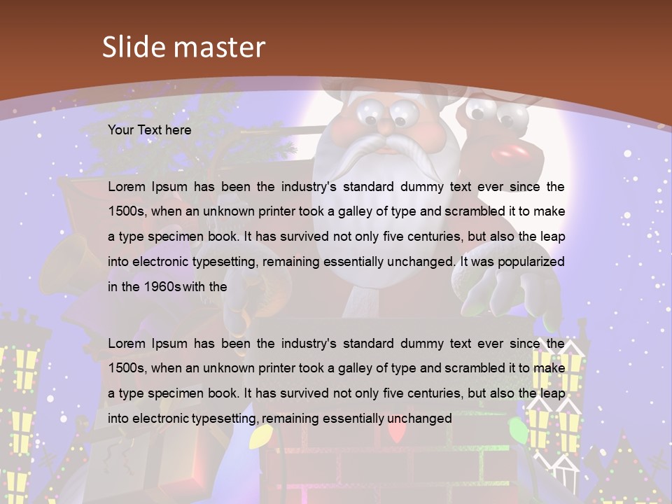 Moon Humor Art PowerPoint Template