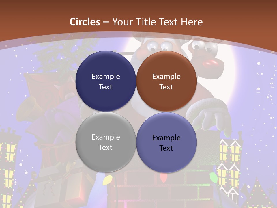 Moon Humor Art PowerPoint Template