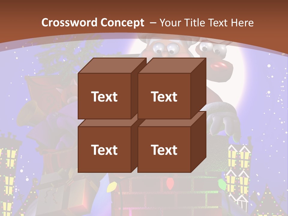 Moon Humor Art PowerPoint Template