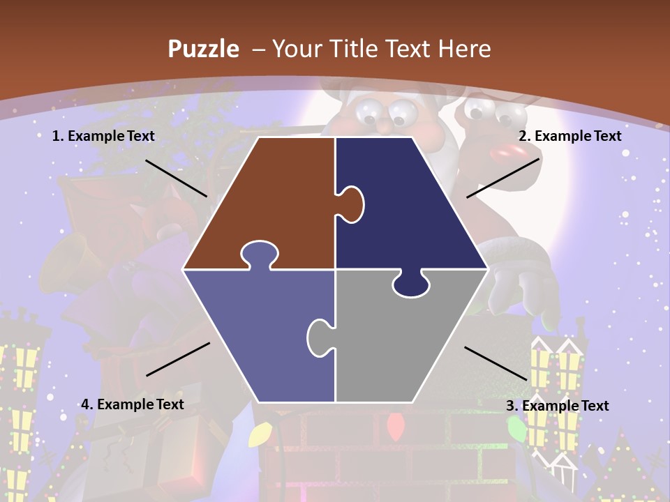 Moon Humor Art PowerPoint Template