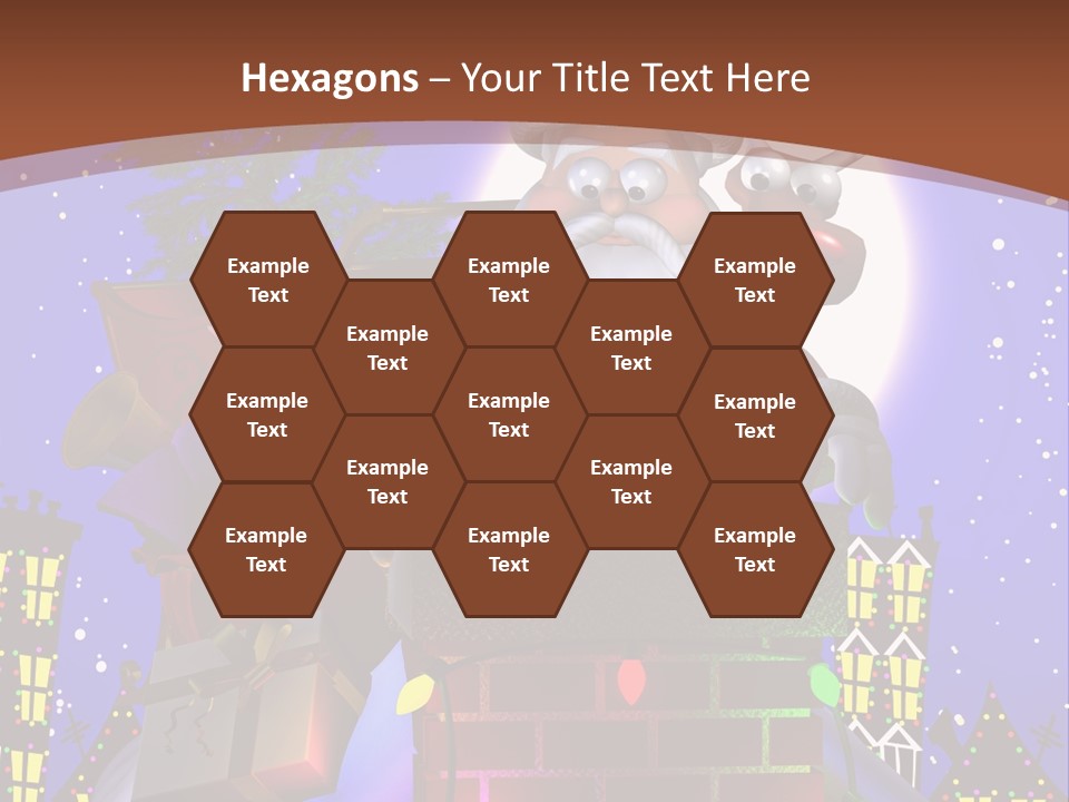 Moon Humor Art PowerPoint Template