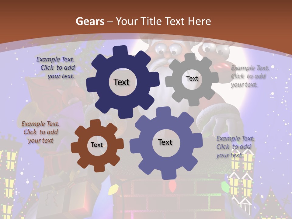 Moon Humor Art PowerPoint Template