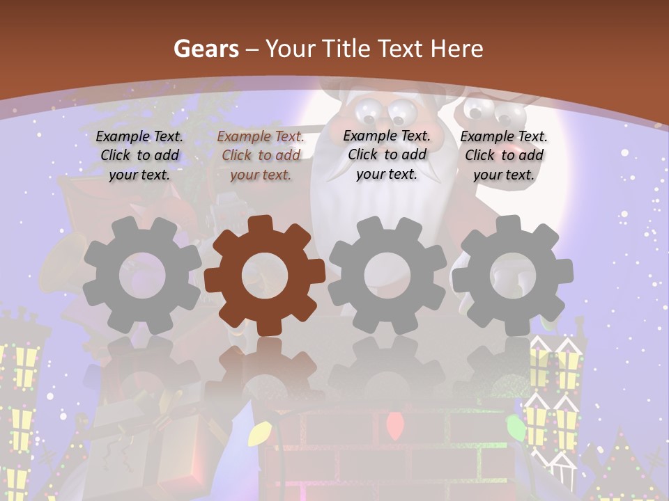 Moon Humor Art PowerPoint Template