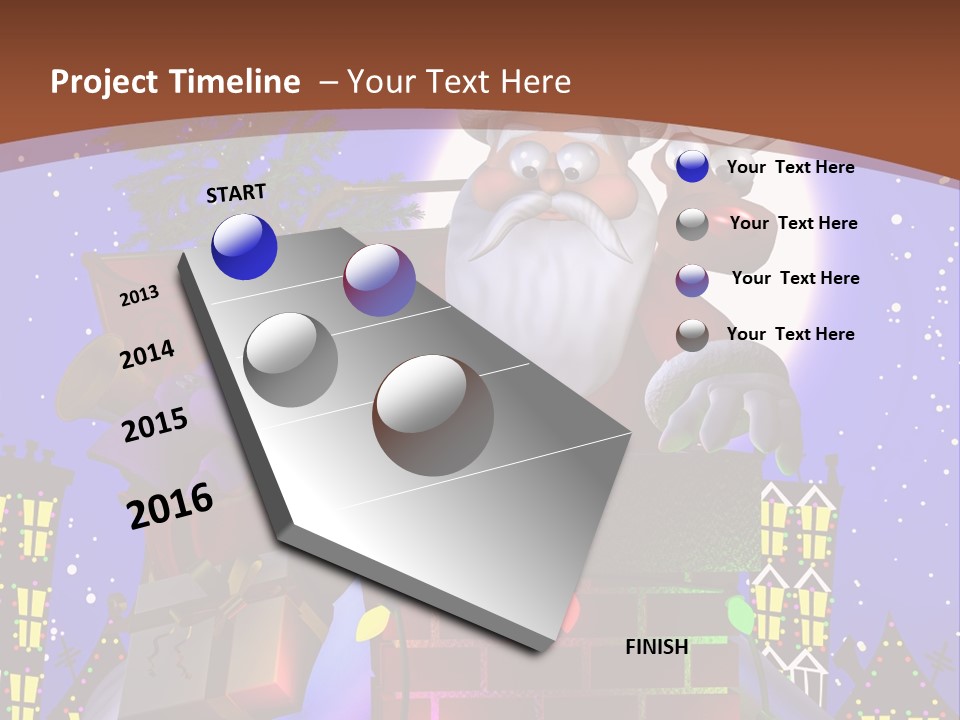 Moon Humor Art PowerPoint Template