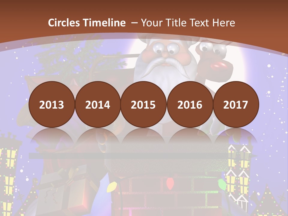 Moon Humor Art PowerPoint Template