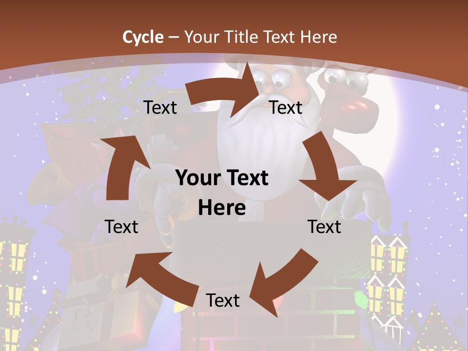 Moon Humor Art PowerPoint Template