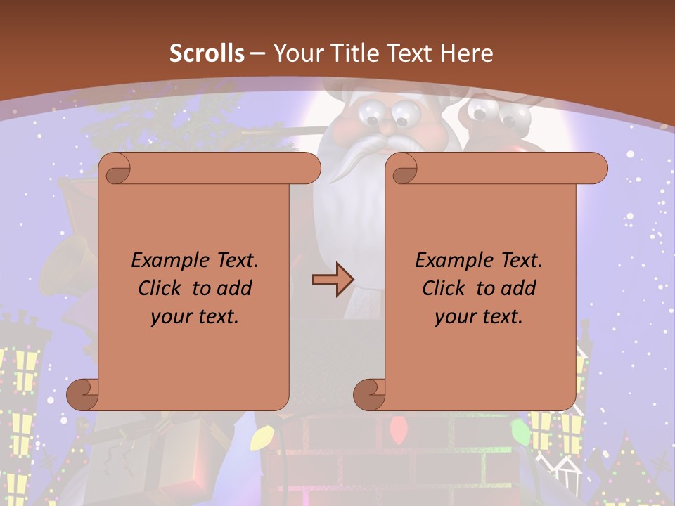 Moon Humor Art PowerPoint Template