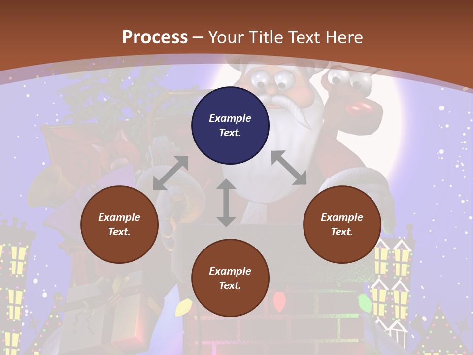 Moon Humor Art PowerPoint Template