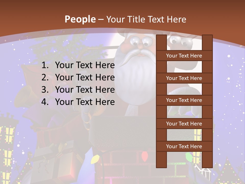 Moon Humor Art PowerPoint Template