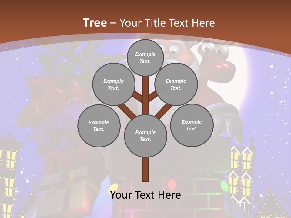 Moon Humor Art PowerPoint Template