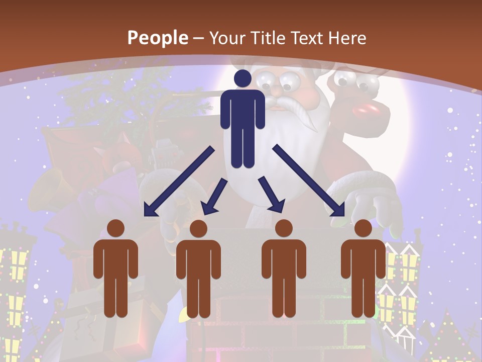 Moon Humor Art PowerPoint Template