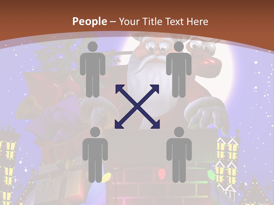 Moon Humor Art PowerPoint Template