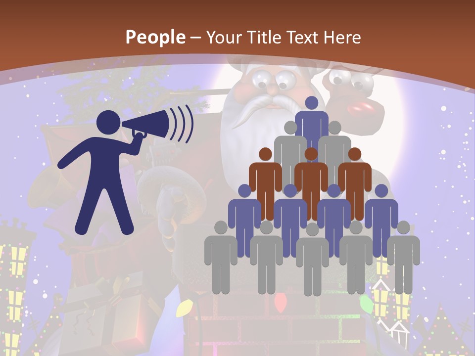 Moon Humor Art PowerPoint Template