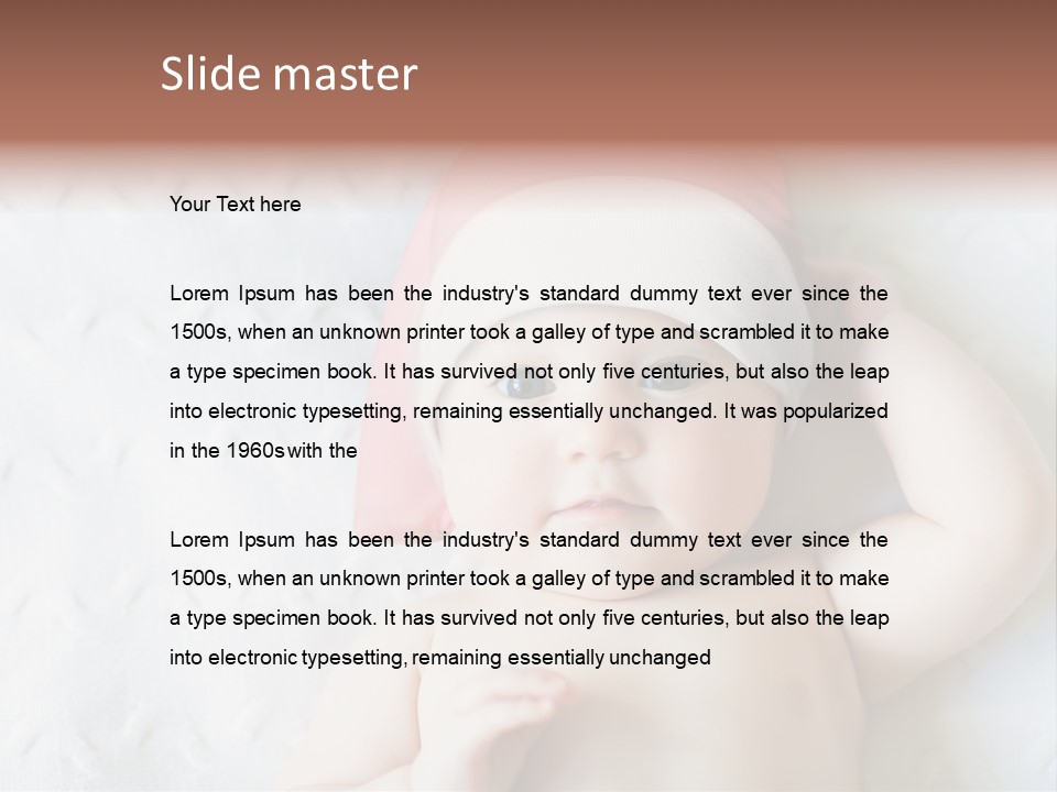 Human Closeup Face PowerPoint Template