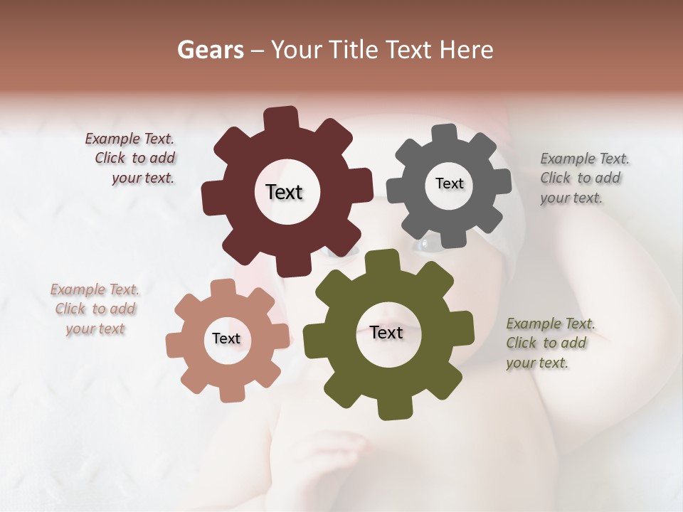 Human Closeup Face PowerPoint Template