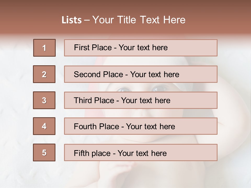 Human Closeup Face PowerPoint Template
