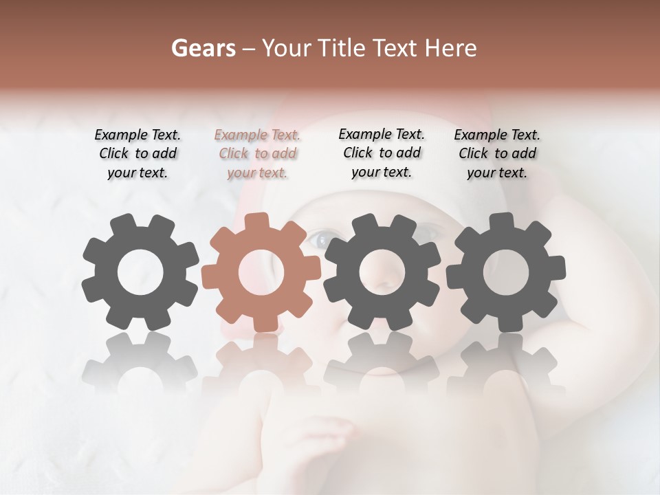 Human Closeup Face PowerPoint Template