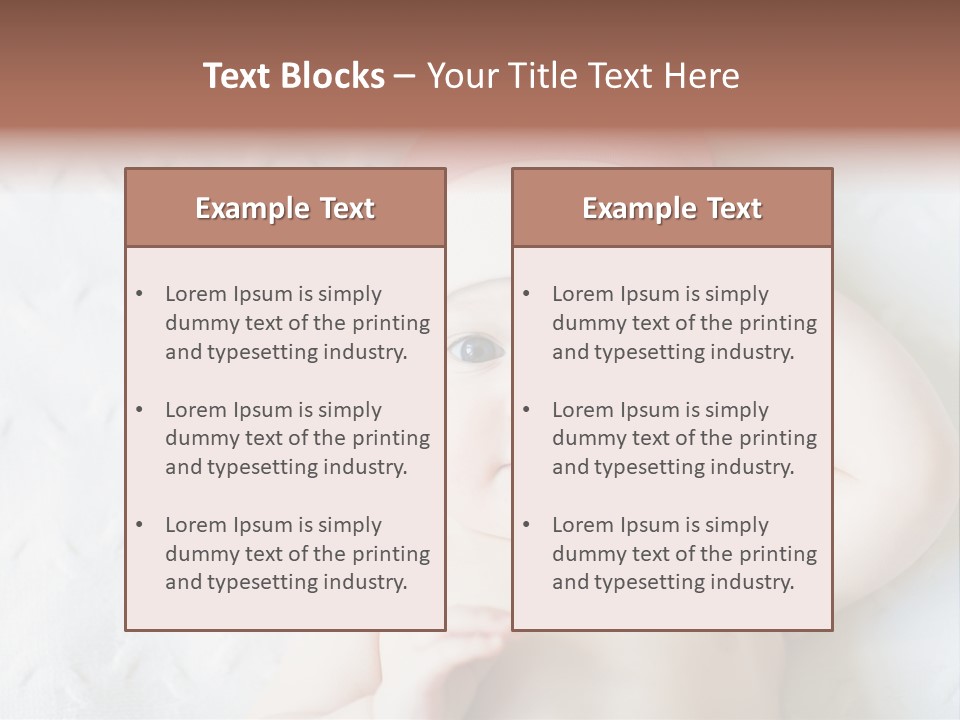 Human Closeup Face PowerPoint Template