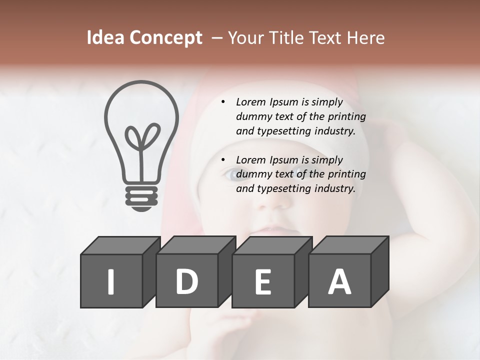 Human Closeup Face PowerPoint Template