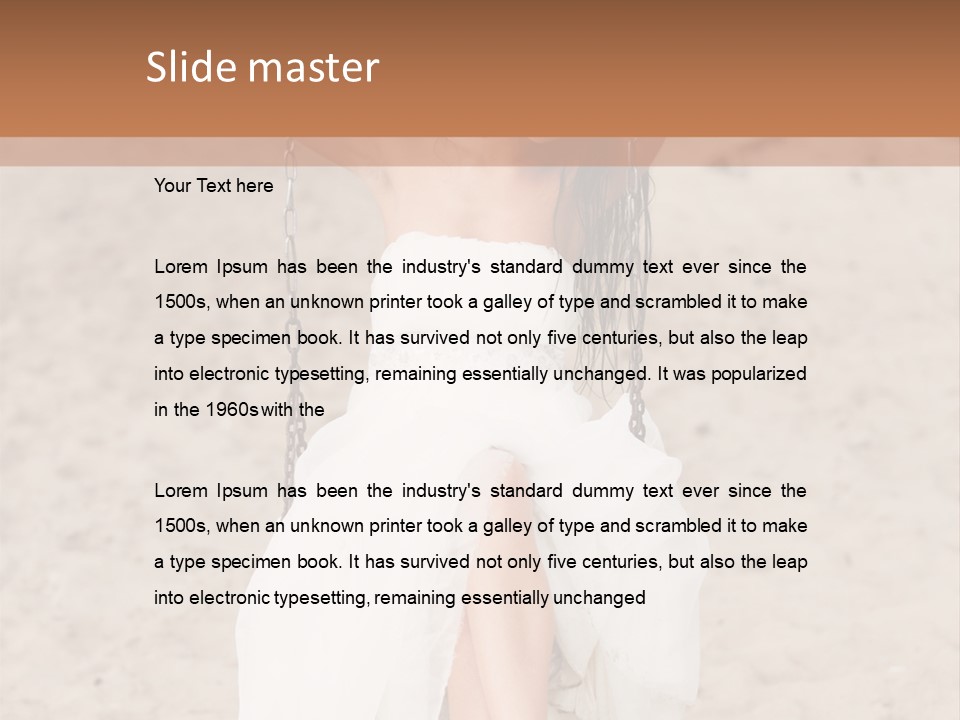 Makeup Dress Sensuality PowerPoint Template