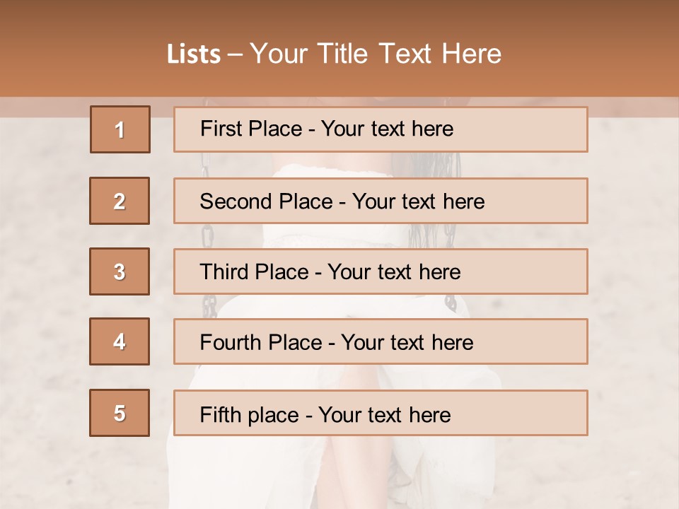 Makeup Dress Sensuality PowerPoint Template