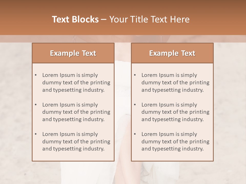 Makeup Dress Sensuality PowerPoint Template