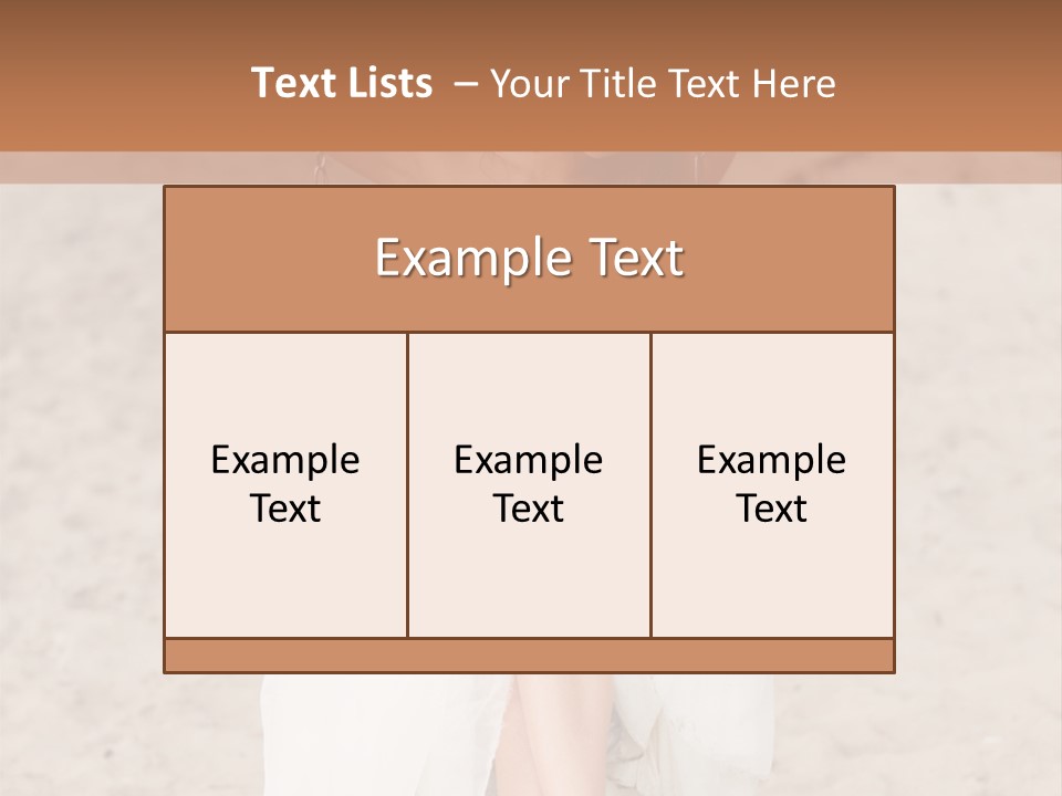 Makeup Dress Sensuality PowerPoint Template