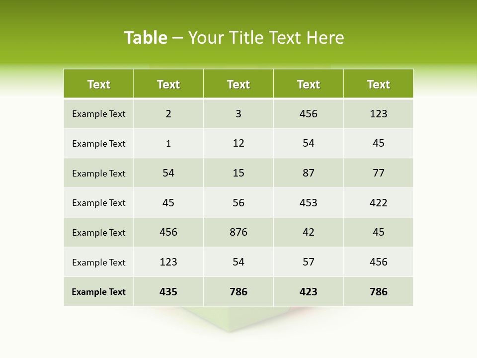 A Green Present Box With A Red Ribbon PowerPoint Template