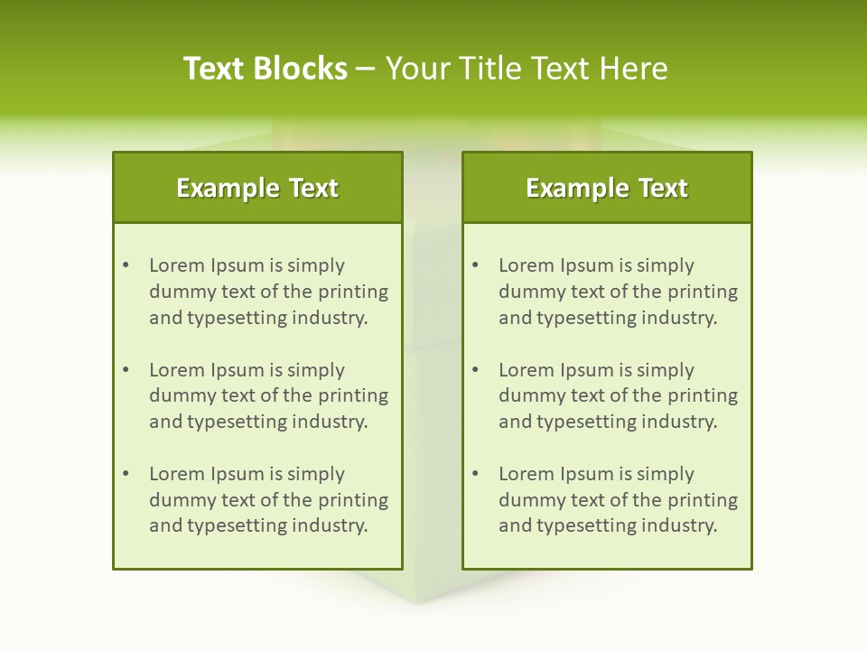 A Green Present Box With A Red Ribbon PowerPoint Template