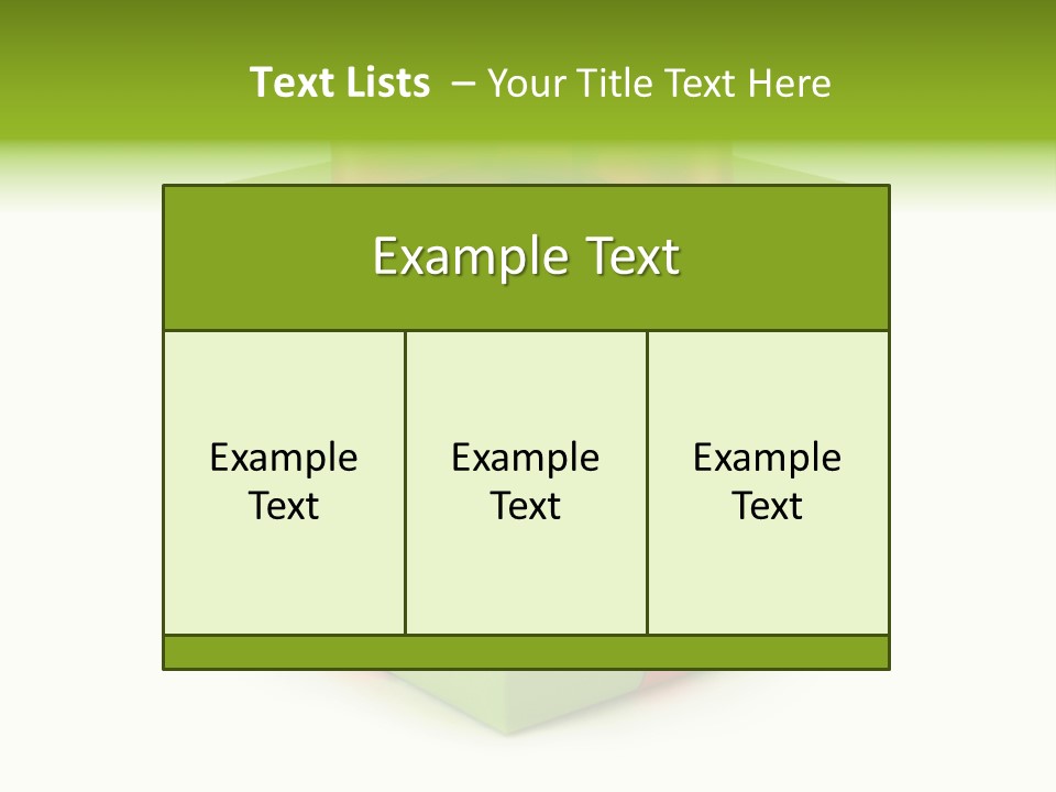 A Green Present Box With A Red Ribbon PowerPoint Template