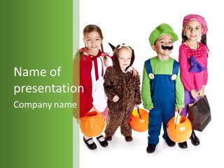 Siblings October Cape PowerPoint Template