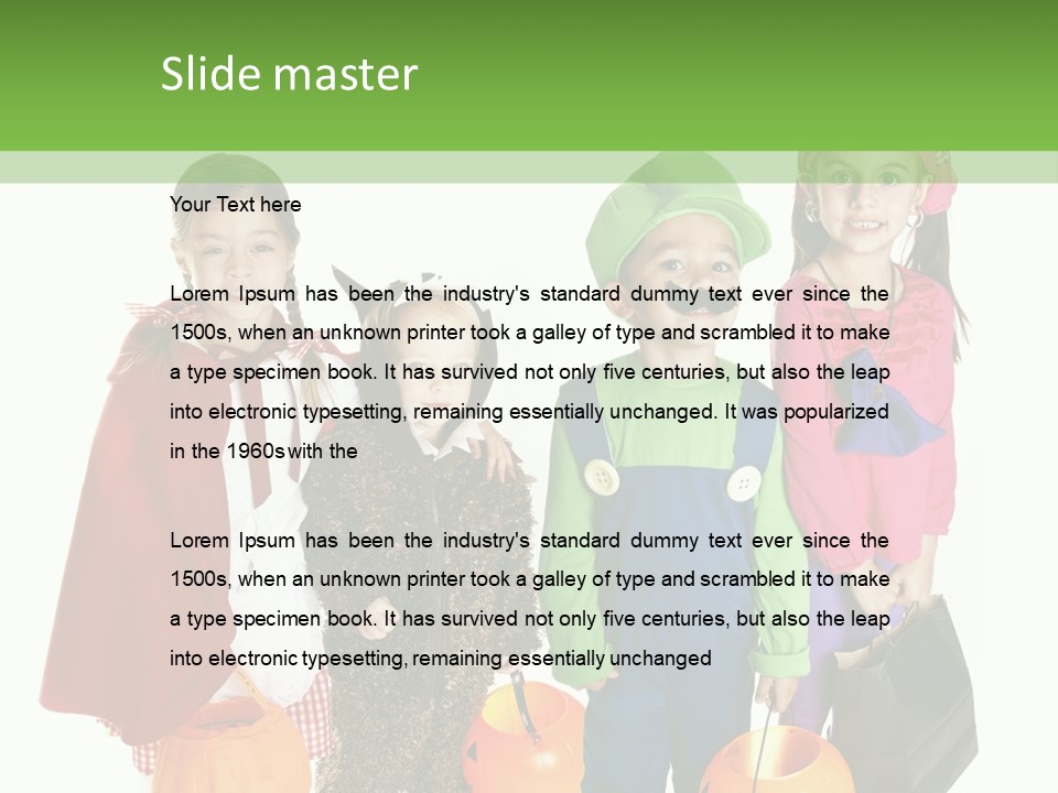 Siblings October Cape PowerPoint Template