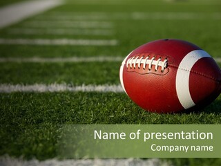 Collegiate Laces Game PowerPoint Template